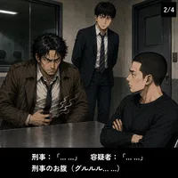 過敏性胃腸炎刑事 第3話 2コマ目